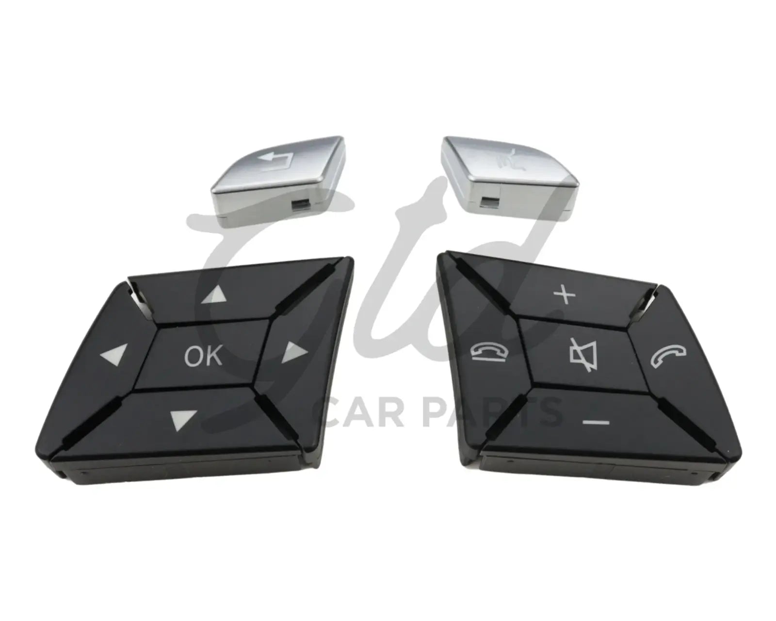 Botões Volante Preto Mercedes-Benz Classe ML GL Classe G W166 W463 2011-2018 Versão 2