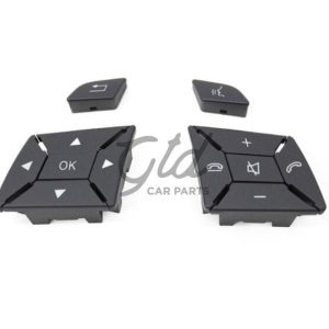 Botões Volante Cinza Escuro Mercedes-Benz Classe C E GLK CLA GLA B CLS SLK SLC W204 W207 W212 W117 W246 W172