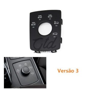 Moldura Modos de Condução Preta Mercedes-Benz ML GL GLS GLE W166 W292 2012-2019 Versão 3