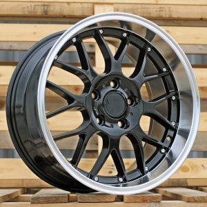 Jante BMW 18x8 ET35 5x120 - Black+Polished Lip