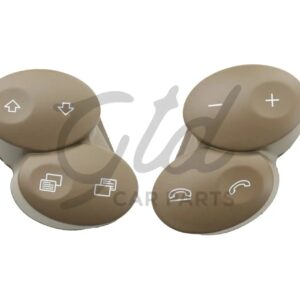 Botões Volante Bege Escuro Mercedes-Benz Class C CLS CLK W211 W219 W209 2001-2011