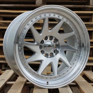 Jante RACIN 20x11 ET25 5x120 - Silver+Polished Lip