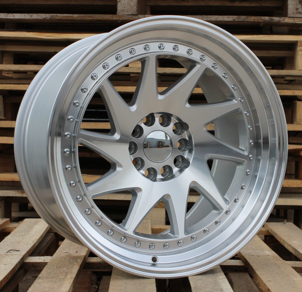 Jante RACIN 20x11 ET25 5x120 - Silver+Polished Lip