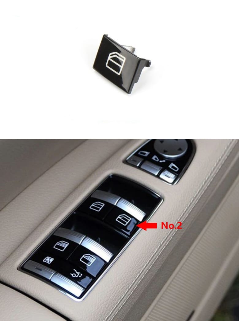 Botões P/ Comutador de Vidros Condutor Mercedes-Benz Classe S W221 2009-2013-Esquerdo (Traseiro) - Image 12