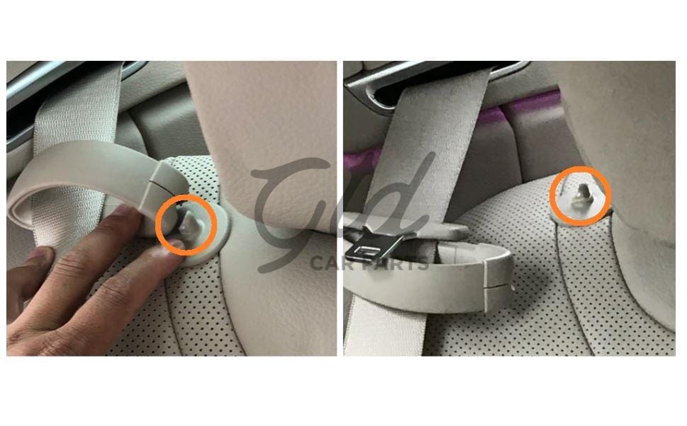 Clip Plástico Preto P/ Fivela Cinto Segurança Mercedes-Benz Classe S E W222 W213 2014-2020 - Image 2