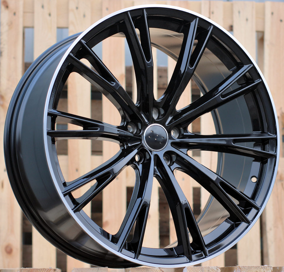 Jante Audi 22x9,5 ET31 5x112 - Black+Polished Lip