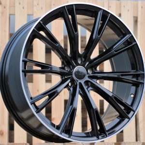 Jante Audi 20x9 ET30 5x112 - Black+Polished Lip