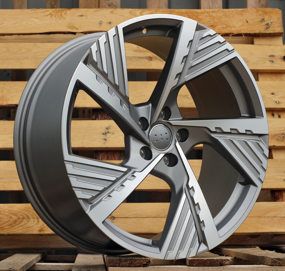 Jante Audi 19x8 ET34 5x112 - Grey Polished Half Matt