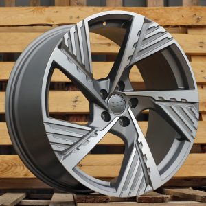 Jante Audi 22x9,5 ET36 5x112 - Grey Polished Half Matt