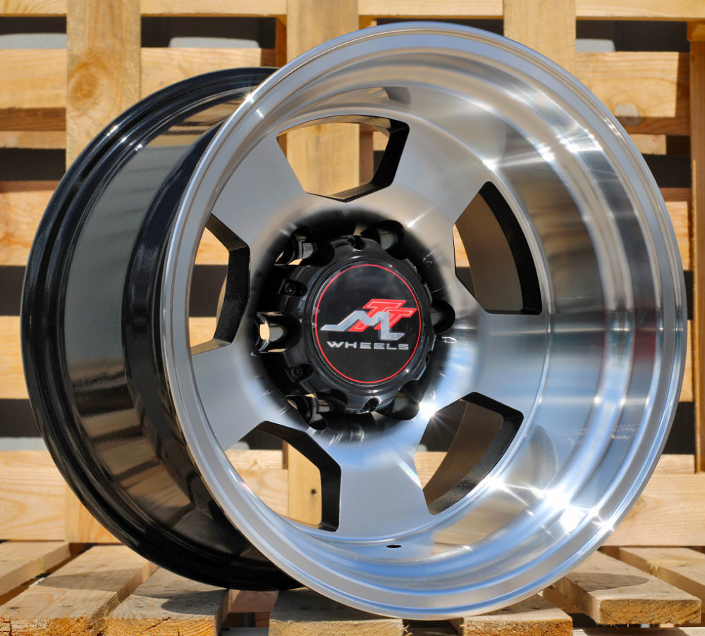 Jante 4X4 15x12 ET-78 6x139,7 - Black Polished