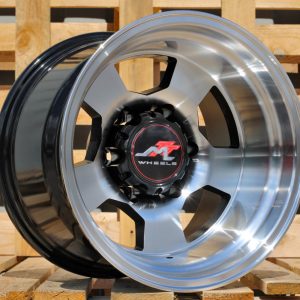 Jante 4X4 15x10 ET-52 6x139,7 - Black Polished