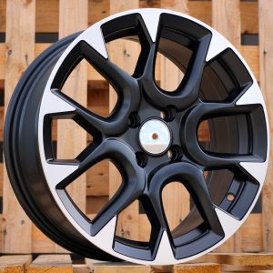 Jante FIAT 16x6,5 ET35 4x98 - Black Polished Half Matt