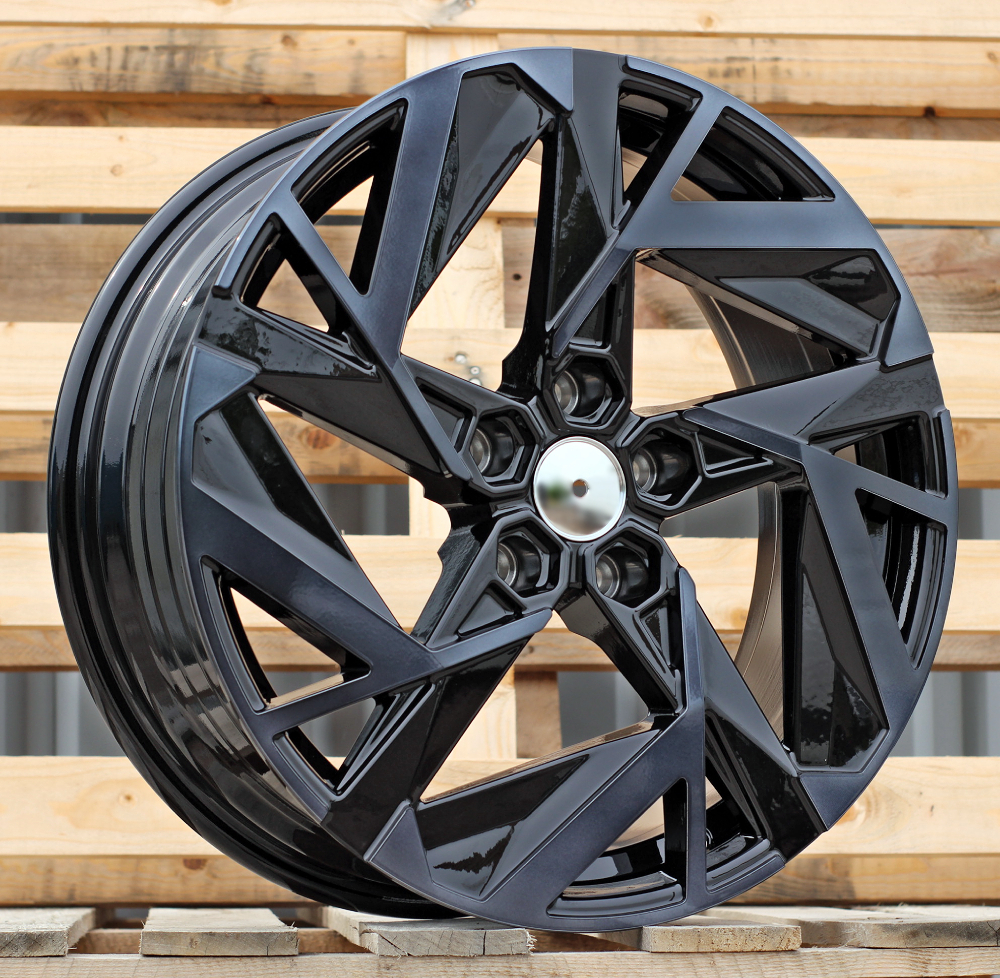 Jante Renault 18x7 ET35 5x114,3 - Black Polished+Tinted Face