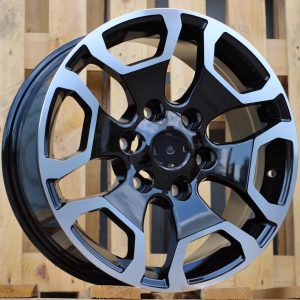 Jante Toyota 17x7,5 ET25 6x139,7 - Black Polished
