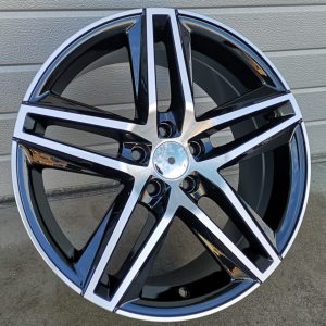 Jante Seat 17x7,5 ET45 5x100 - Black Polished+Powder Coating