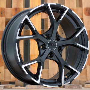 Jante Audi 17x7,5 ET42 5x112 - Black Polished Half Matt
