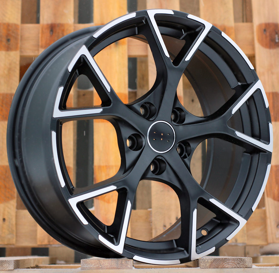 Jante Audi 17x7,5 ET42 5x112 - Black Polished Half Matt