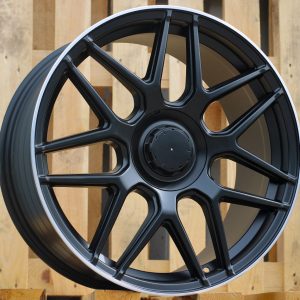 Jante Mercedes 19x8 ET43 5x112 - Black Half Matt+Polished Lip
