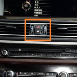 Alternative view of Ventilação Central Preta C/ Cromado Bi-Zona BMW Série 5 F10 F11 F18 2010-2017