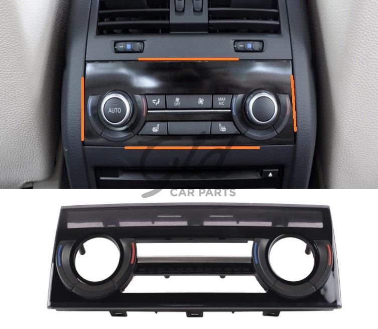 Moldura Ar Condicionado Traseiro BMW 5 5GT 6 7 X5 X6 F10 F07 F06 F01 F15 F16 2009-2019 Versão 2 - Image 2