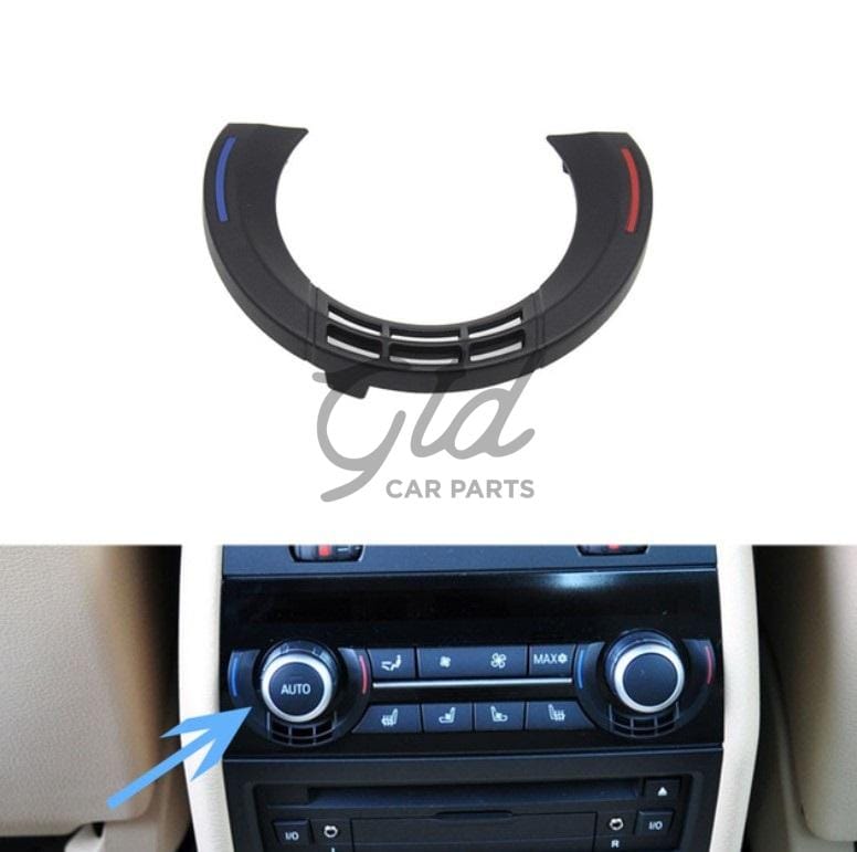Plásticos Moldura Ar Condicionado Traseiro BMW 5 5GT 6 7 X5 X6 F10 F07 F06 F01 F15 F16 2009-2019 Versão 1-Esquerdo