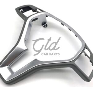 Moldura 35mm Volante Cinza/Cromada Mercedes-Benz AMG Classe A B C E CLA GLA CLS W176 W246 W204 W212 2011-2019
