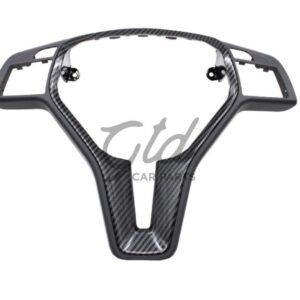 Moldura 25mm Volante Cinza Escuro / Carbono Mercedes-Benz AMG Classe A B C E CLA GLA CLS W176 W246 W204 W212 2011-2019