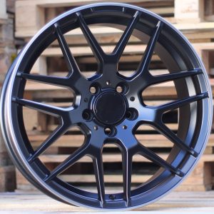 Jante Mercedes 18x8 ET40 5x112 - Black Half Matt+Polished Lip