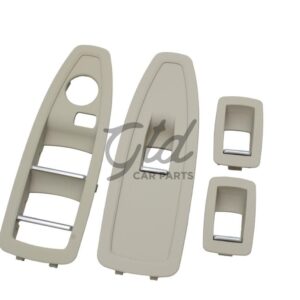 Conjunto de 4 Molduras Vidros Preto BMW Série 1/3/4 F20 F30 F36 S/ Esp. Rebatíveis