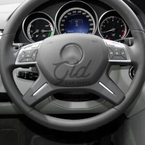Alternative view of Moldura Volante Cromado / Cinza Escuro Mercedes-Benz Classe C E M G ML GLS W204 W212 W166 W463 2011-2019