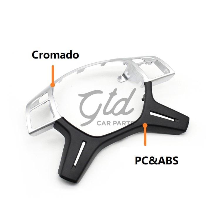 Moldura Volante Cromado / Cinza Escuro Mercedes-Benz Classe C E M G ML GLS W204 W212 W166 W463 2011-2019 - Image 5