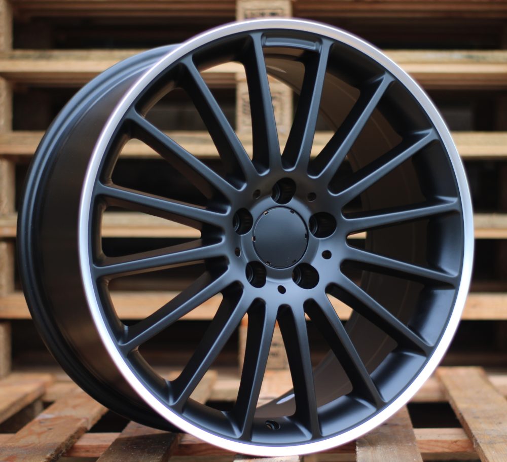 Jante Mercedes 17x7,5 ET40 5x112 - Black Half Matt+Polished Lip
