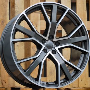 Jante Audi 18x8 ET39 5x112 - Grey Polished Half Matt