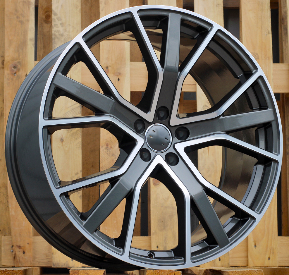 Jante Audi 18x8 ET35 5x112 - Grey Polished Half Matt