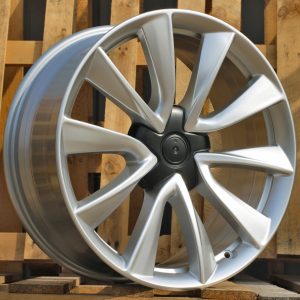 Jante Tesla 19x8,5 ET40 5x114,3 - Silver Shining