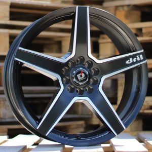 Jante RACIN 18x8 ET35 5x105|5x114 - Black Polished Half Matt