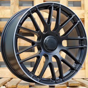 Jante Mercedes 19x7,5 ET40 5x112 - Black Half Matt+Polished Lip