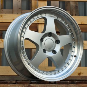Jante BMW 17x8 ET34 5x120 - Silver+Polished Lip