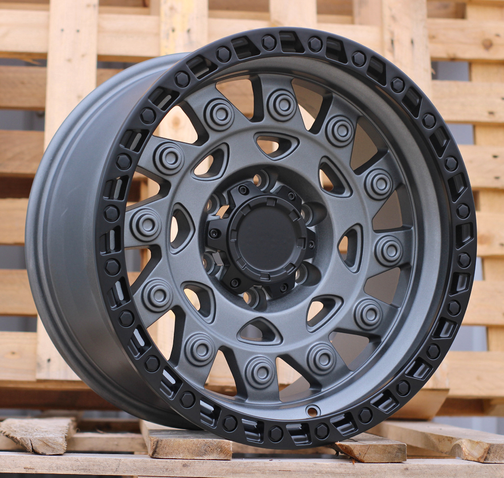 Jante 4X4 17x9 ET 6x139,7 - D Gun Metal+Matt Lip