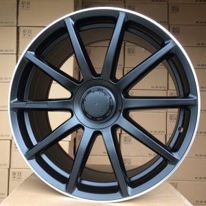 Jante Mercedes 20x8,5 ET38 5x112 - Black Half Matt+Polished Lip