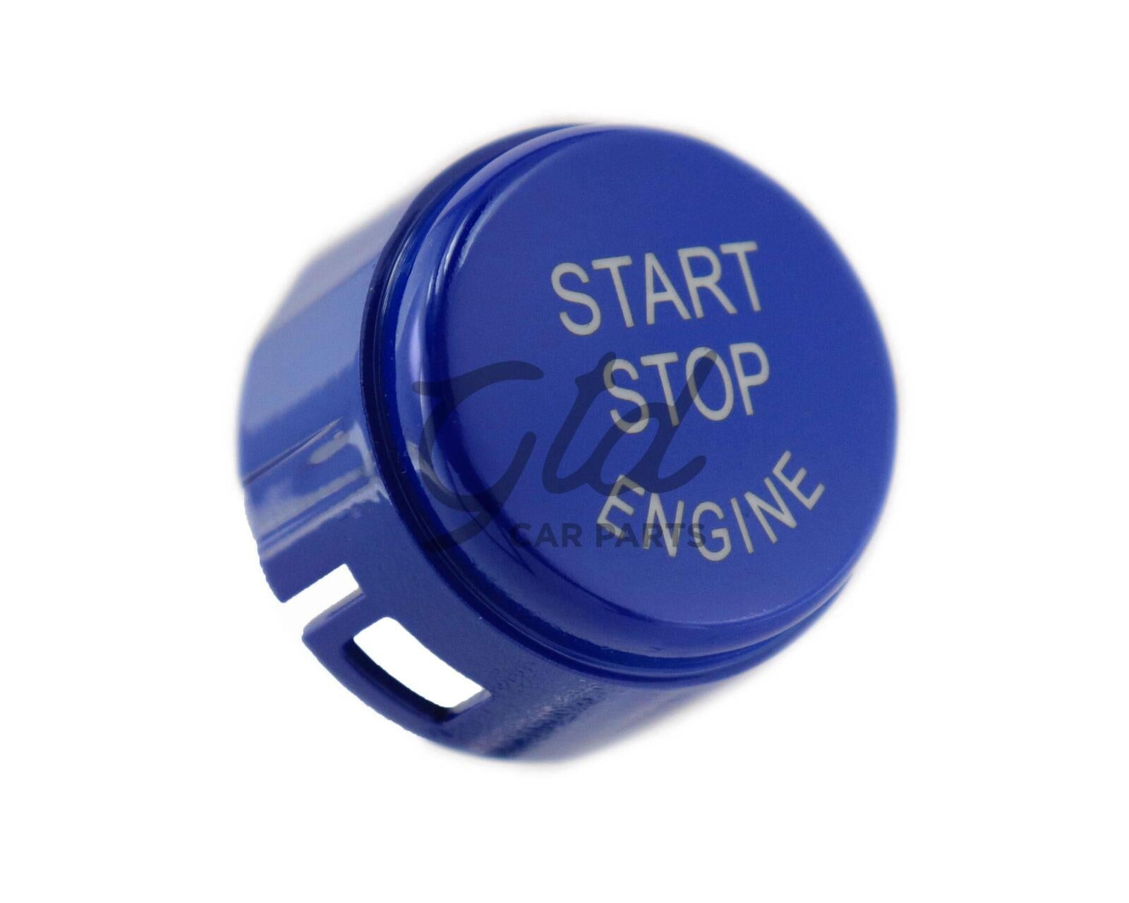 Botão Start Stop Azul Brilhante BMW Série 1 2 3 5 6 7 X1 X2 X3 X4 X5 X6 F21 F22 F10 F11
