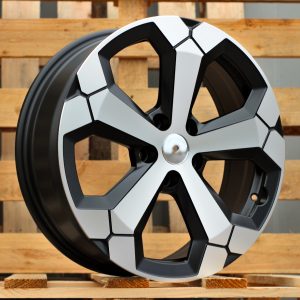 Jante Dacia 17x6,5 ET45 5x114,3 - Black Polished Half Matt