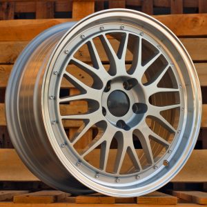 Jante RACIN 16x7 ET35 5x112 - Silver+Polished Lip