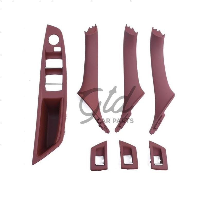KIT Puxadores Vermelho BMW Serie 5 F10 F11 F18 S/ Esp. Rebatível