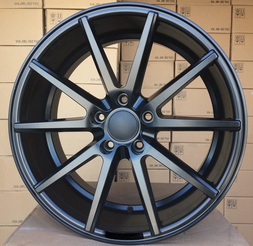 Jante HAXER 17x7,5 ET40 5x114,3 - Black Half Matt