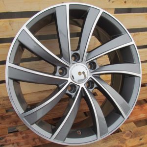 Jante Skoda 18x7,5 ET45 5x112 - Grey Polished+Powder Coating