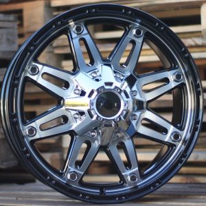 Jante 4X4 17x8 ET 6x135|6x139 - Black Polished