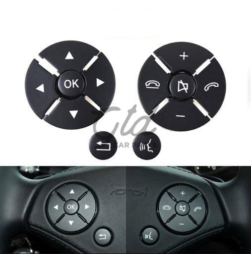 Botões Volante Preto Mercedes-Benz Classe S CL W221 W216 2010-2021 - Image 2