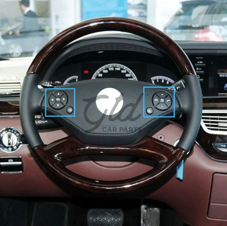 Botões Volante Preto Mercedes-Benz Classe S CL W221 W216 2010-2021 - Image 4