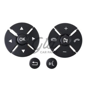 Botões Volante Preto Mercedes-Benz Classe S CL W221 W216 2010-2021